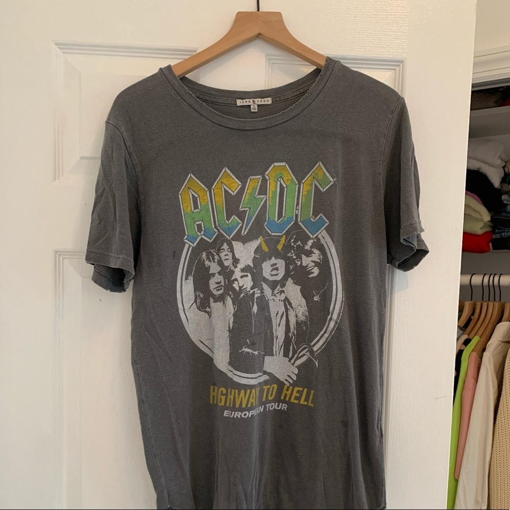 Junk Food ACDC Band Tee Sz S